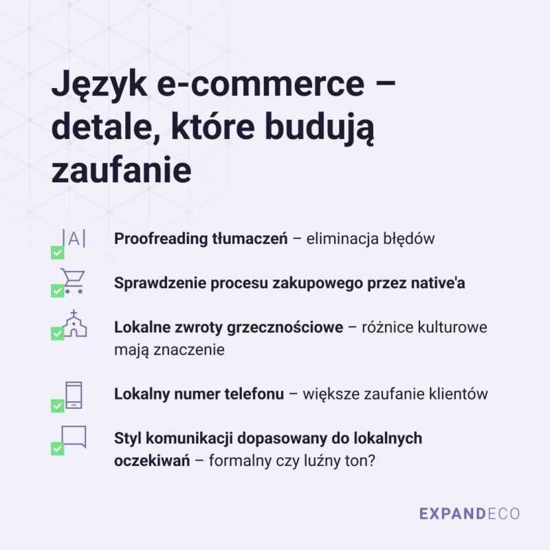 Język e-commerce - detale które budują zaufanie